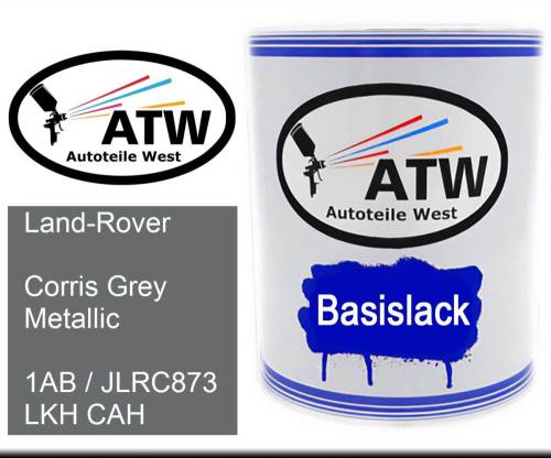 Land-Rover, Corris Grey Metallic, 1AB / JLRC873 LKH CAH: 1L Lackdose, von ATW Autoteile West.